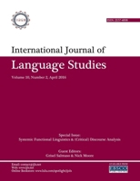 International Journal of Language Studies (IJLS) - volume 10(2) 1329934954 Book Cover