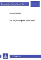 Die Verjaehrung Der Vindikation 363131194X Book Cover