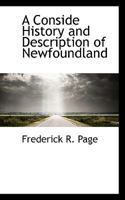 A Conside History and Description of Newfoundland 055973445X Book Cover
