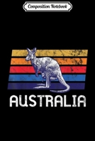 Composition Notebook: Australia Flag Retro Kangaroo Soccer Marsupial Aussie Gift  Journal/Notebook Blank Lined Ruled 6x9 100 Pages 1672124824 Book Cover