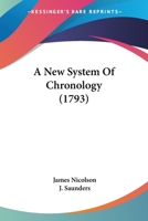 A New System Of Chronology 1246021404 Book Cover