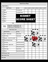 Kismet Score Sheets: Kismet Score, Score notebook makes it easy scores for the game Kismet, Size 8.5 x 11 Inch, 120 Pages 1656414120 Book Cover