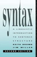 Syntax: A Linguistic Introduction to Sentence Structure 0415084210 Book Cover