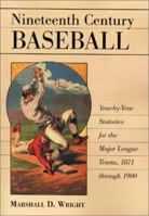 Nineteenth Century Baseball: Year-By-Year Statistics for the Major League Teams, 1871 Through 1900 0786418958 Book Cover