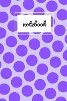 Purple polka dot print notebook: novelty notebook 6x9 167276162X Book Cover