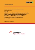 Abkehr vom alten Wohlfahrtsmuster in der Krise? Sozialpolitische Ma�nahmen als Reaktion auf die Finanzkrise 2008 in Deutschland und Gro�britannien: Ein Vergleich 3346525791 Book Cover