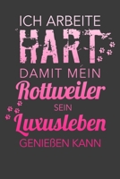 Ich arbeite hart, damit mein Rottweiler sein Luxusleben genießen kann: A5 Dodgrid (gepunktet) | Agenda Journal | Perfekt zum Schreiben und Zeichnen | Geschenkidee Rottweiler (German Edition) 1696025869 Book Cover