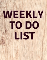 Weekly To Do List: Professional Simple Planners 52 Weekly and Monthly: Life Organizer 2020 Calendar Year Day Planner (January 2020 - December 2020) 1655154389 Book Cover