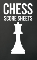 Chess Score Sheets: 110 sheets for record keeping Minimalist Grey and White Cover 1088903754 Book Cover