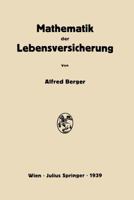 Mathematik Der Lebensversicherung 3846023183 Book Cover