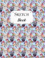 Sketch Book: Cat Sketchbook Scetchpad for Drawing or Doodling Notebook Pad for Creative Artists #10 Floral Flowers Butterfly 1073501728 Book Cover