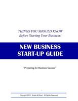 New Business Start-Up Guide : Things You Should Know Before Starting Your Business 1727189698 Book Cover