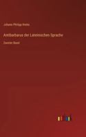 Antibarbarus der Lateinischen Sprache: Zweiter Band 3368672967 Book Cover