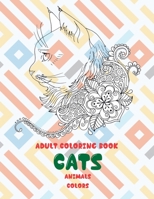 Adult Coloring Book Colors - Animals - Cats null Book Cover