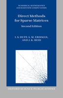 Direct Methods for Sparse Matrices (Monographs on Numerical Analysis) 0198534213 Book Cover