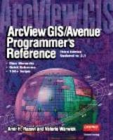 ArcView GIS/Avenue Programmer's Reference 3.1,  3E 1566901707 Book Cover