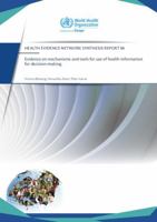 Evidence on Mechanisms and Tools for Use of Health Information for Decision-Making 9289052759 Book Cover