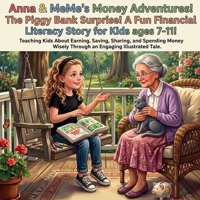 Anna & MeMe's Money Adventures! Book 1: The Piggy Bank Surprise - A Fun Financial Literacy Story for Kids: Teaching Kids Ages 7-11 About Earning, ... Wisely Through an Engaging Illustrated Tale B0HDBDDN3Z Book Cover