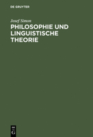 Philosophie Und Linguistische Theorie 3110035693 Book Cover