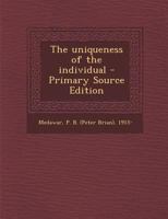 The Uniqueness of the Individual 0486240428 Book Cover
