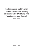 Auffassungen und Formen der Geschehensdarbietung in erzählender Dichtung von Renaissance und Barock (Beihefte Zu Simpliciana, 9) 3034344465 Book Cover