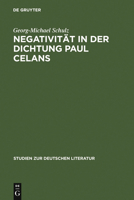 Negativit�t in Der Dichtung Paul Celans 3484180501 Book Cover