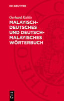 Malayisch-Deutsches Und Deutsch-Malayisches Wörterbuch 3112752643 Book Cover