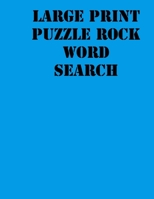 Large print puzzle rock Word Search: large print puzzle book .8,5x11, matte cover, blue,55 Music Activity Puzzle Book with solution 1678923648 Book Cover