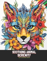 Soothing Animal Serenity: Zen Coloring Book, 50 Pages, 8.5 x 11 inches B0CLHFXD34 Book Cover