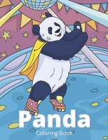 Panda Coloring Book: Whimsical Coloring Book for Adults B08VCQP7R4 Book Cover