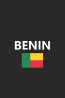 Benin: Flag Country Africa African Stylish Sketchbook Journal for Drawing, Sketching, Doodling, & Painting Art Book 6x9 Inches 120 Pages Gift 1660811082 Book Cover