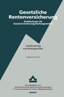 Anerkennung Von Beitragszeiten 3409029605 Book Cover
