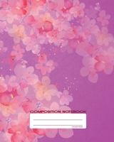 Composition Notebook: College Ruled Japanese Pink Cherry Blossoms Back to School Composition Book for Teachers, Students, Kids and Teens 120 Pages, 60 Sheets 8 x 10 inches 1702204049 Book Cover