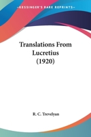 Translations From Lucretius 1022043153 Book Cover