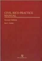 civil RICO Practice Manual 0471845108 Book Cover