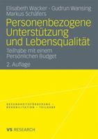 Personenbezogene Unterstutzung Und Lebensqualitat: Teilhabe Mit Einem Personlichen Budget 3531167464 Book Cover