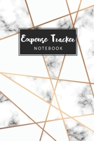 Expense Tracker Notebook: Marble White Cover Daily Expense Tracker Organizer Log Book Personal Cash Management Small Business Financial Planning, Spending, Credit Card Book 1083110136 Book Cover