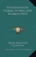 Psychological Norms In Men And Women 1248787544 Book Cover