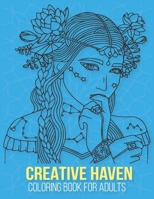 Creative Haven Coloring Book For Adults: Coloring Books For grown-up, adult, big - 50 Unique Women, Scenery & Designs. Coloring books for adult’s relaxation. B08RFQ1GG5 Book Cover