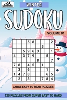 Winter Sudoku Super Easy to Hard: Volume 01 B0CNNCY5ZD Book Cover