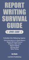 Report Writing Survival Guide 0915905973 Book Cover