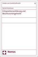 Entsprechenserklarung Und Beschlussmangelrecht 3848720779 Book Cover