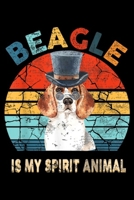 Beagle Is My Spirit Animal: Beagle Is My Spirit Animal Retro Vintage Beagle Dog Journal/Notebook Blank Lined Ruled 6x9 100 Pages 1695391438 Book Cover