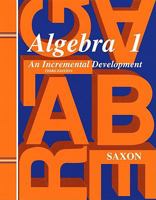 Algebra 1: An Incremental Development Solutions Manual 0939798980 Book Cover
