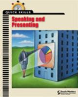 Quick Skills: Speaking and Presenting (Quick Skills) 0538690143 Book Cover