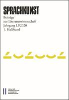 Sprachkunst: Beitrage Zur Literaturwissenschaft Jahrgang Li/2020 1. Halbband 3700187475 Book Cover