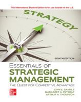 Essentials of Strategic Management: The Quest for Competitive Advantage 0078112893 Book Cover