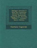 Dell'agro Acerrano E Della Sua Condizione Sanitaria: Ricerche Fisiche, Statistiche, Topografiche, Storiche, Volume 1 - Primary Source Edition 1294095099 Book Cover