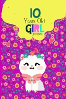 10 Year Old Girl Journal: Cute Cat Diary for Kids to Keep Memories, Both Lined and Blank 100 Pages, 6' X 9' , Happy Birthday Notebook, Sketchbook ... best gifts for 10 year Old, cat notebook 1672585899 Book Cover