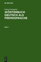 De Gruyter Woerterbuch Deutsch Als Fremdsprache 3110146398 Book Cover